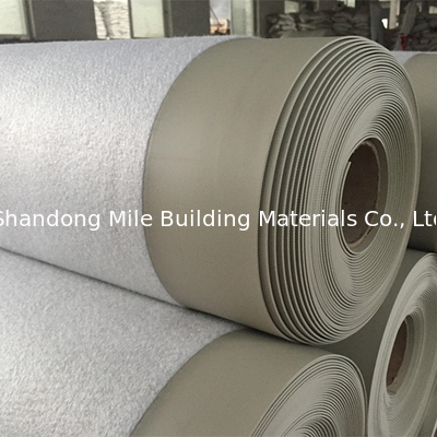 1.5mm PVC Polyester Reinforced Backing Fabric Waterproof Roofing Membrane Flat Roofing Construction