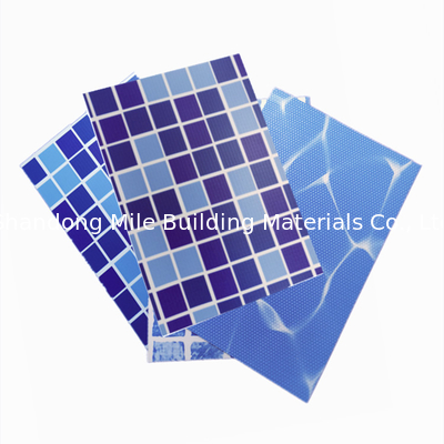 Reinforced with Fabric Blue mosaic polyvinyl chloride pvc swimming pool liner