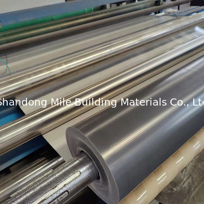 Homogeneous polyester felt reinforced opal green waterproofing TPO membrane for bridge