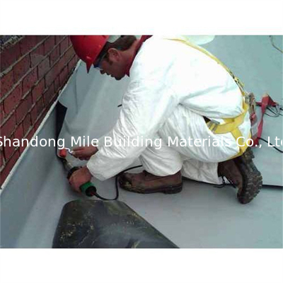 Homogeneous polyester felt reinforced opal green waterproofing TPO membrane for bridge