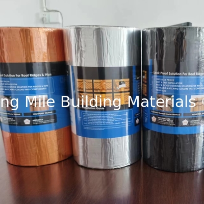 Manufacturer popular Grey Aluminum Foil Self Adhesive Bitumen Flash Tape for Roofing Repair