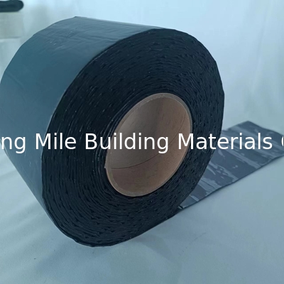Customized Label Design Gun Grey Self Adhesive Bitumen Flash Band Roofing Waterproof， Aluminum Foil Bitumen Flash Band