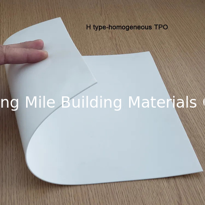 Polyester felt reinforced homogeneous waterproofing TPO memb hot welding homogeneous waterproofing membrane