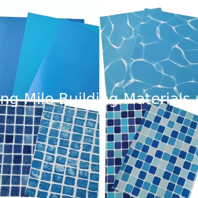 Manufacturer of Anti-uv Ocean Colors Reinforced with Fabric pvc liner for swimming pool
