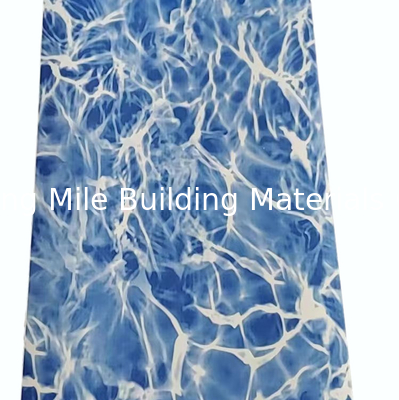 Reinforced with fabric Anti-Microorganisms polyvinyl chloride Blue Mosaic pvc swimming pool liner