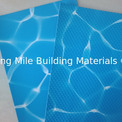 Swimming pool liner pvc waterproof membrane film roll,  Hot sale pvc blue industrial swimming pool liner