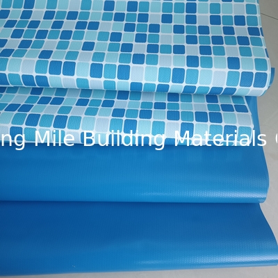 Swimming pool liner pvc waterproof membrane film roll,  Hot sale pvc blue industrial swimming pool liner