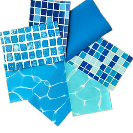 Anti-UV Blue Various Color Styles Mosaic Reinforced With Fabric pvc swimming pool liner film