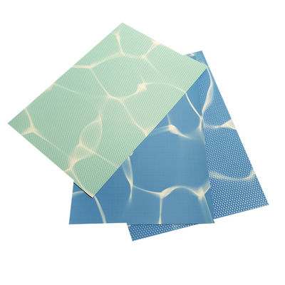Anti-UV Blue Various Color Styles Mosaic Reinforced With Fabric pvc swimming pool liner film