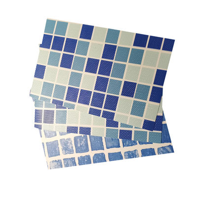Competitive Price Anti-uv Reinforced With Fabric Blue Mosaic pvc swimming pool liner