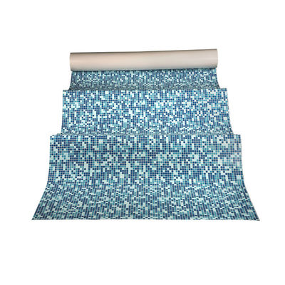Reinforced with Fabric Blue mosaic polyvinyl chloride pvc swimming pool liner