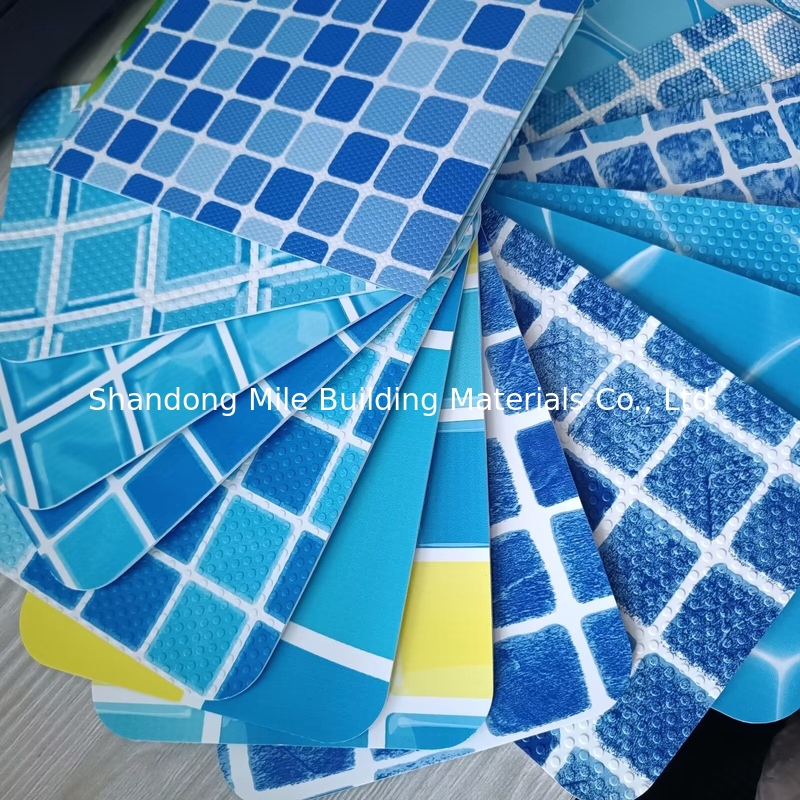 Manufacturer of Anti-uv Ocean Colors Reinforced with Fabric pvc liner for swimming pool