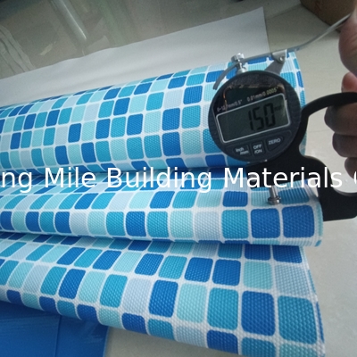 Colores de mosaico para el revestimiento de la piscina Tejido de poliéster Geomembrana Membrana de PVC