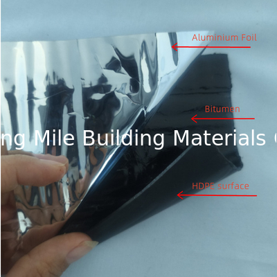Desde el fabricante Superficie de papel de aluminio de alta adhesión Membrana autoadhesiva de betún