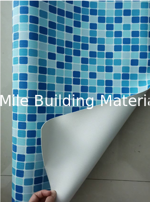 Liner de piscina de PVC de color azul océano para piscinas por encima del suelo